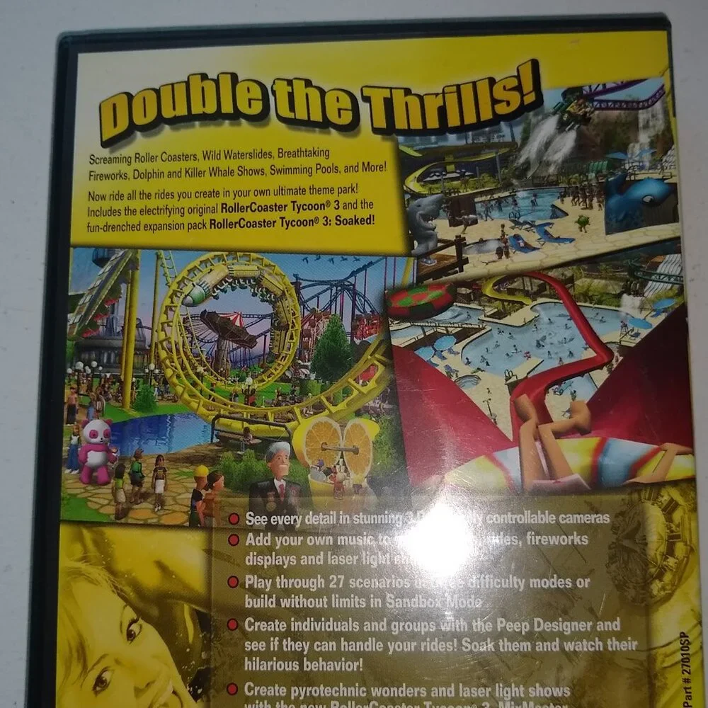 Ride the Rides! Roller coaster Tycon3 Gold  Used in excellent working condition